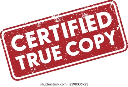 Certify true copies